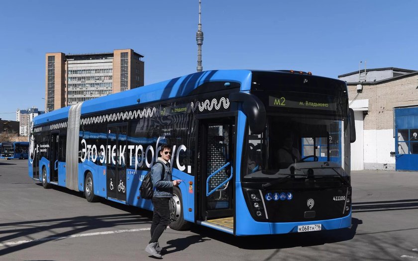 Электробус гармошка КАМАЗ