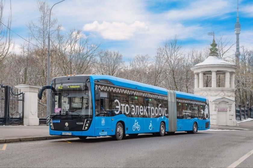 Электробус гармошка КАМАЗ 6292