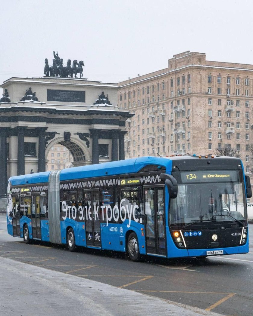 Первый электробус в Москве