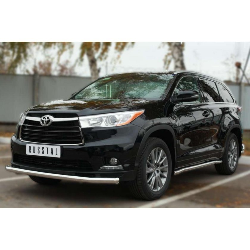 Защита бамперов хайлендер 2014