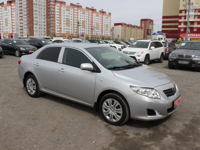 Тойота Королла 2008 серебристая