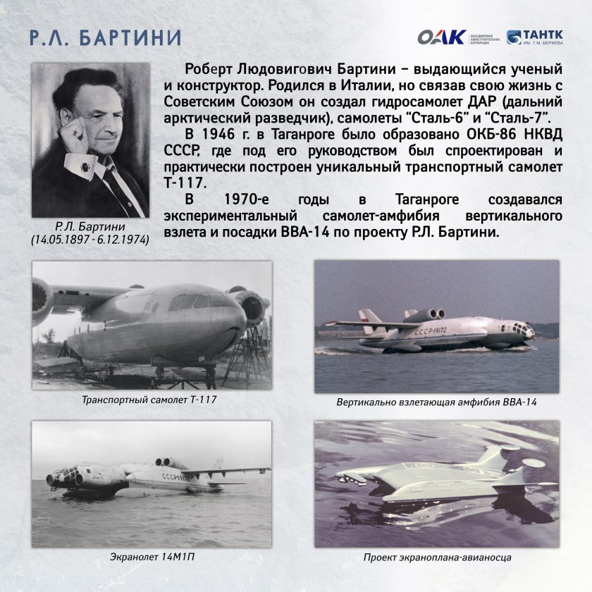 Проекты Бартини летательных аппаратов