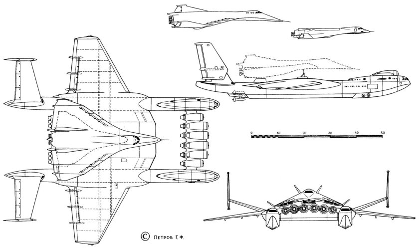 Экраноплан схемы Тандем