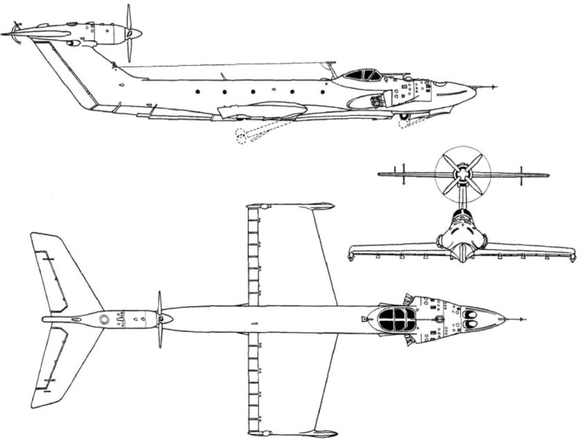 Экраноплан Лунь схема