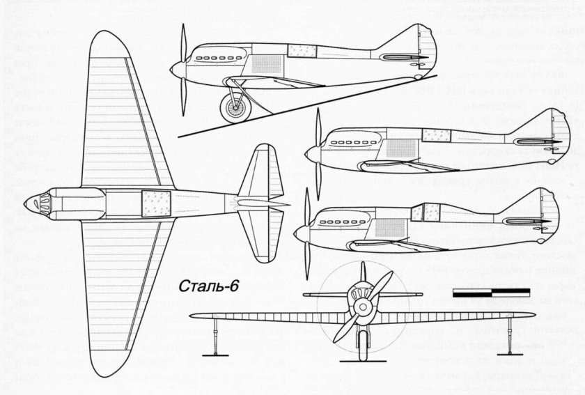 Самолет сталь-6 Бартини
