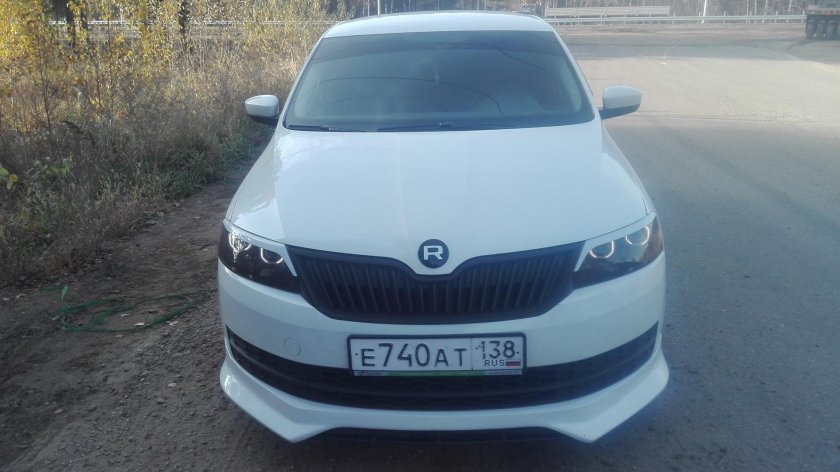 Skoda Octavia a7 ангельские глазки