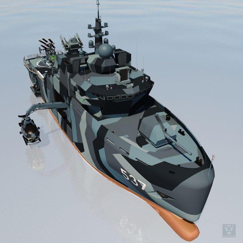 Корвет-тримаран «Русич-2400»