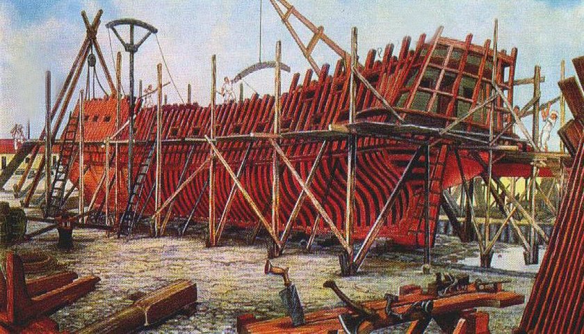 Петр 1 на верфи