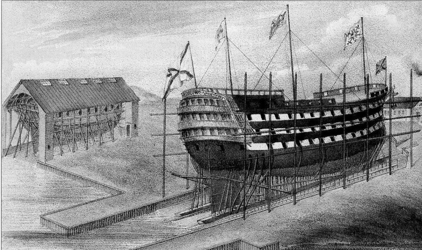 Двенадцать апостолов линейный корабль, 1841