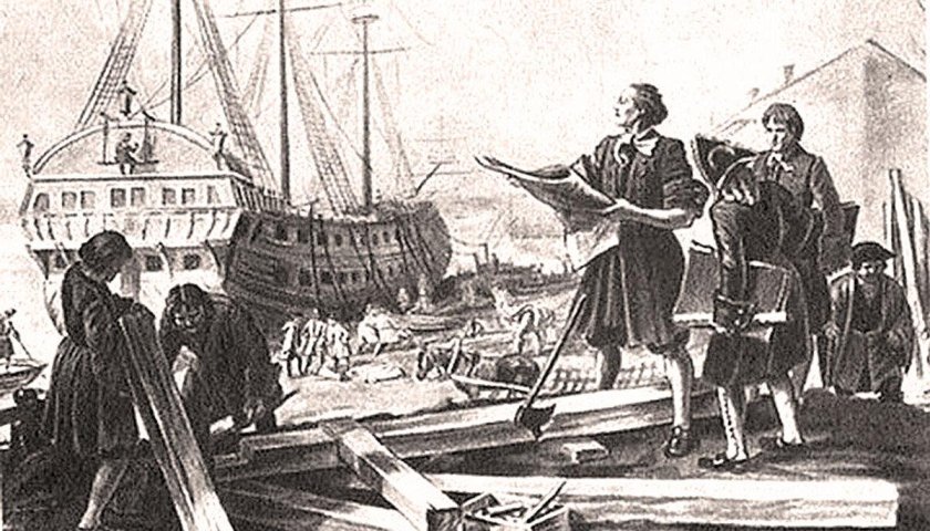 Петр 1 строит флот в Воронеже