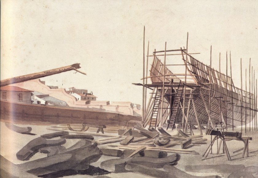 Петр 1 в Голландии на верфях