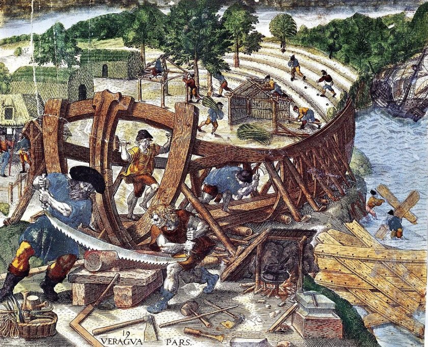 Судостроительная верфь в средневековье