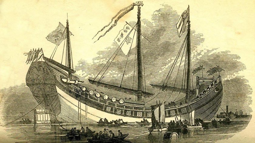 Китайские джонки 19 век