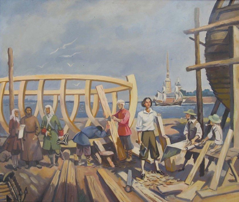 Петр i на верфях в Голландии