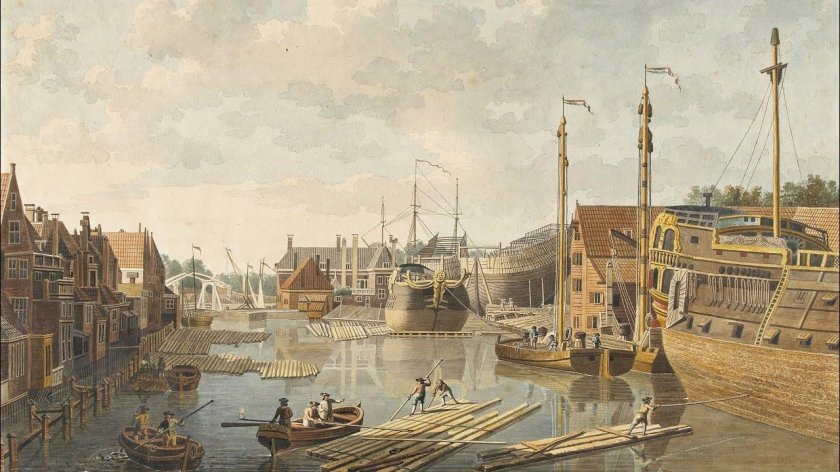 Корабельная верфь Голландия 17 век