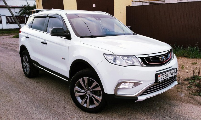 Geely Atlas 2021 белый