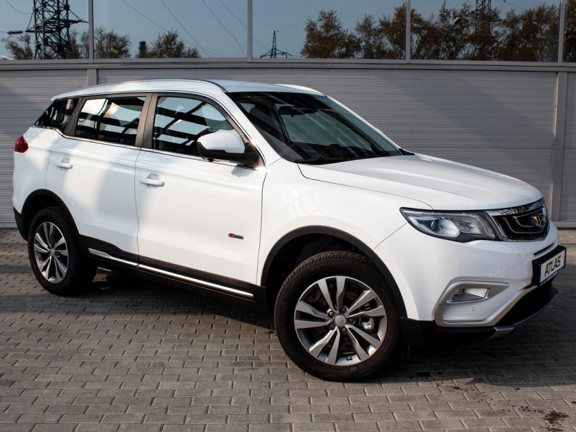 Geely Atlas 2021 белый