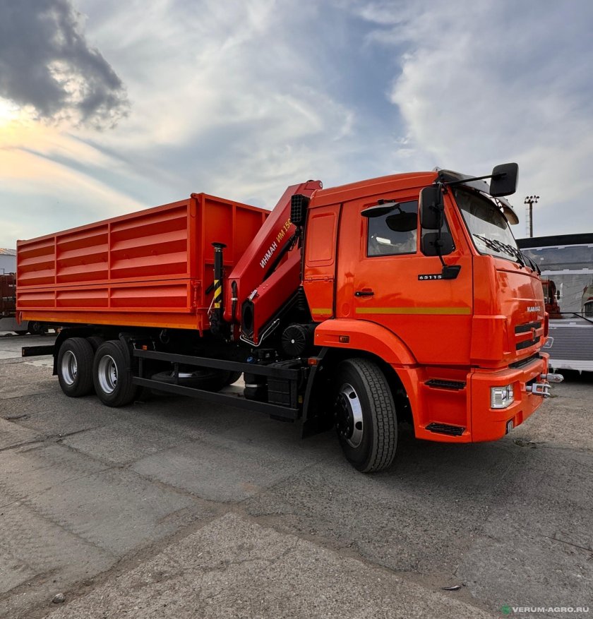 Камаз 65115 самосвал с кму