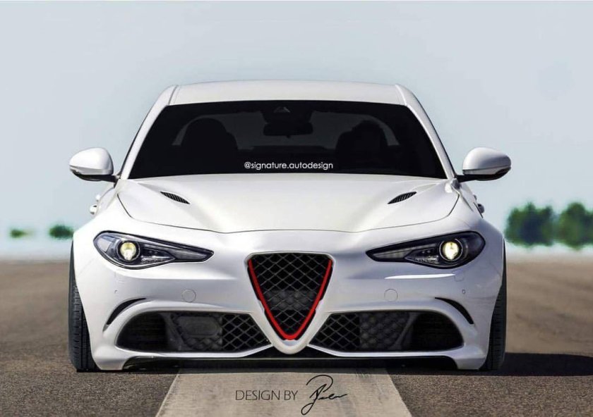Alfa Romeo Giulia белая