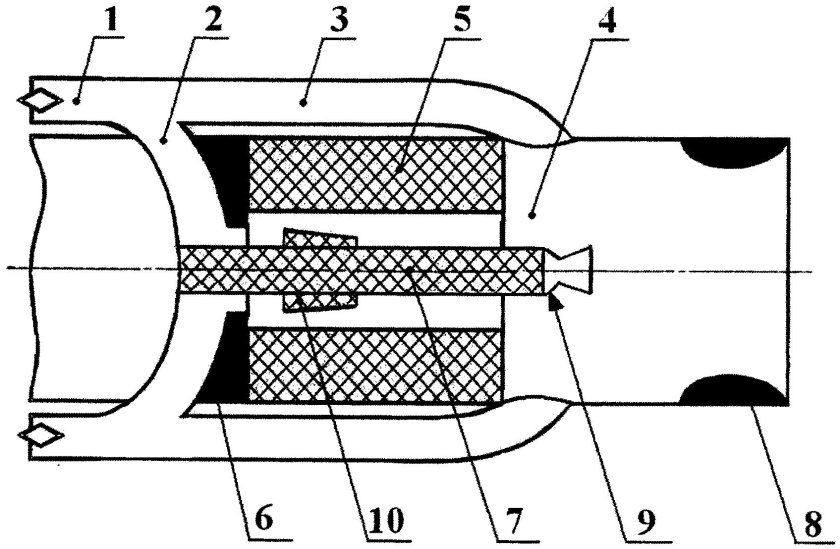 Прямоточный воздушно-реактивный двигатель на твердом топливе
