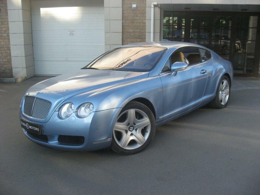 Бентли Континенталь gt голубая