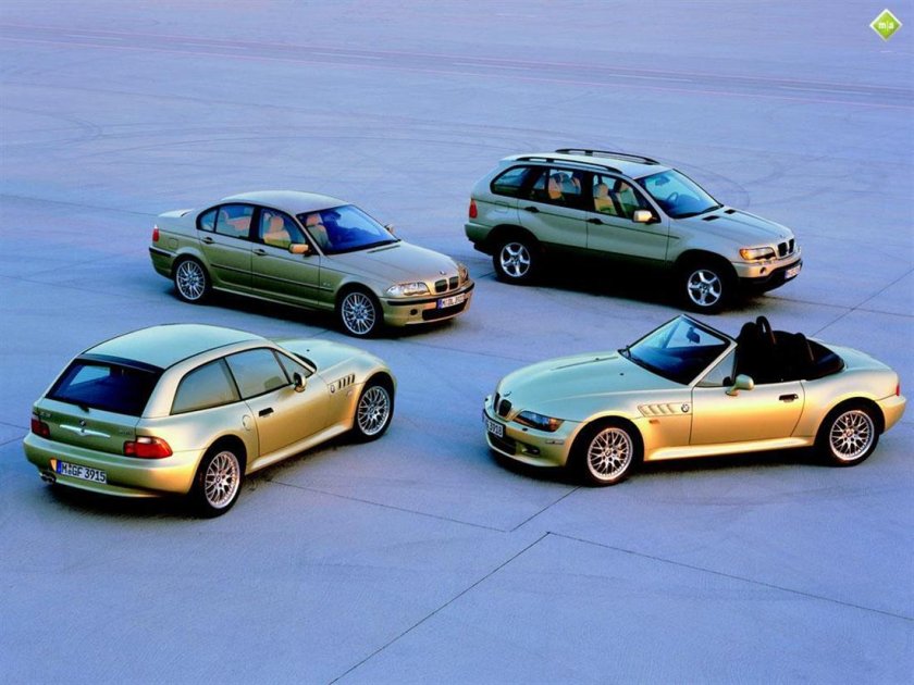 BMW 3 Series кузова по годам