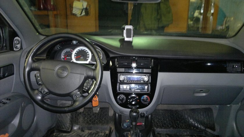 Черный салон Лачетти