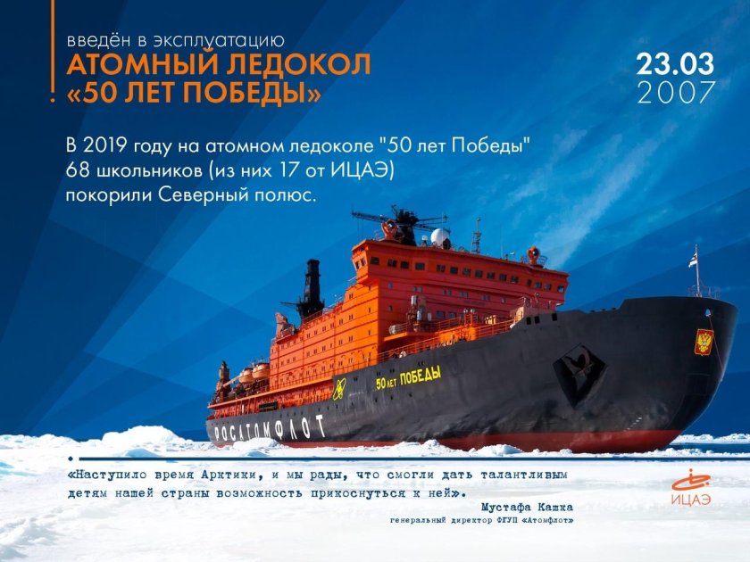 50 Лет Победы атомный ледокол