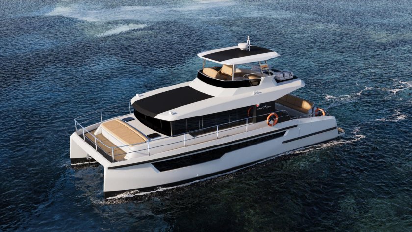 Моторный катамаран