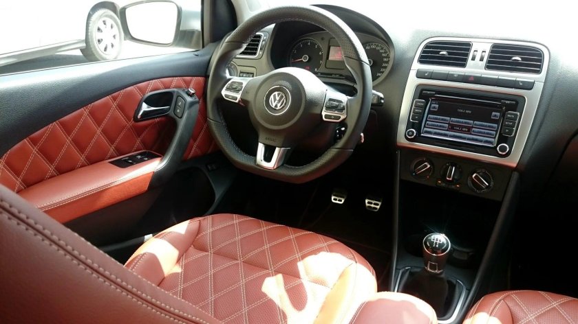 Фольксваген поло салон кожа