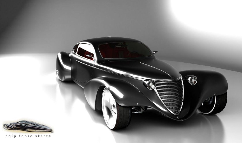 Автомобили будущего в стиле ретро