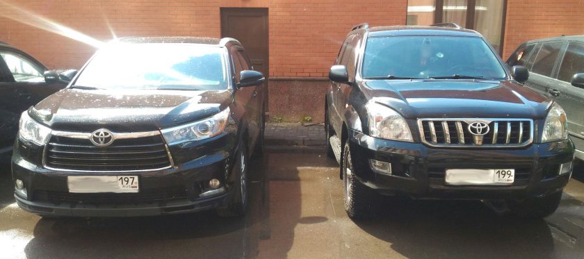 Toyota Highlander и Land Cruiser