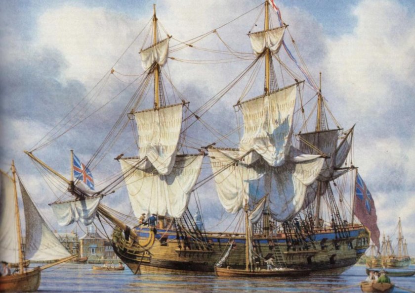 Галеон линейный корабль 17 века
