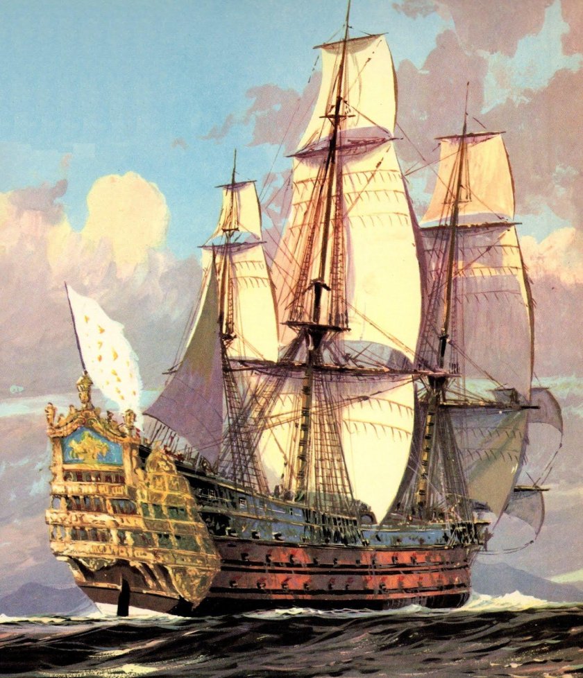 Фрегат корабль 17 века военный