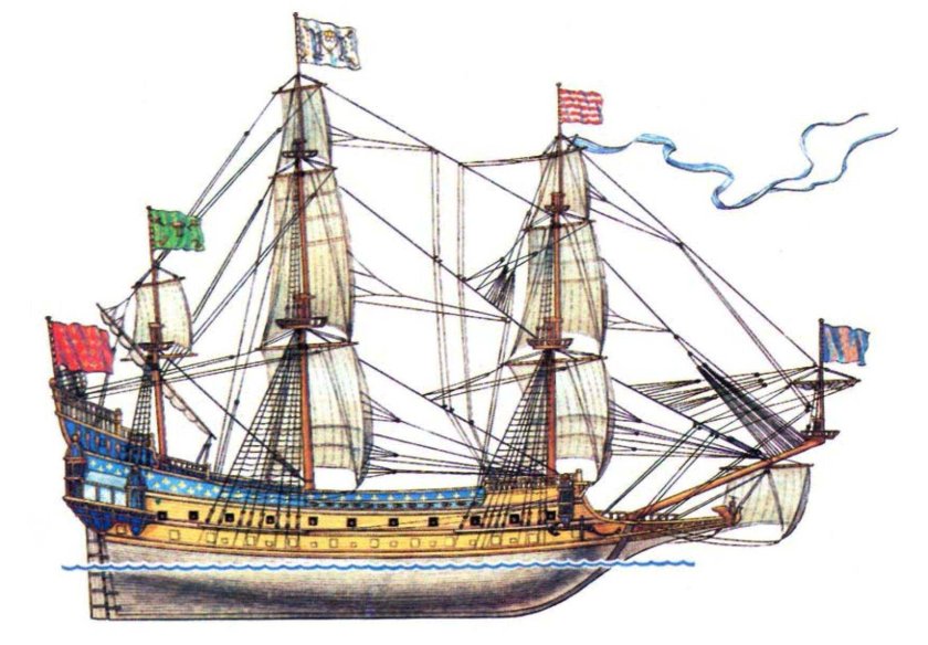 La Couronne 1636 военный корабль Франции