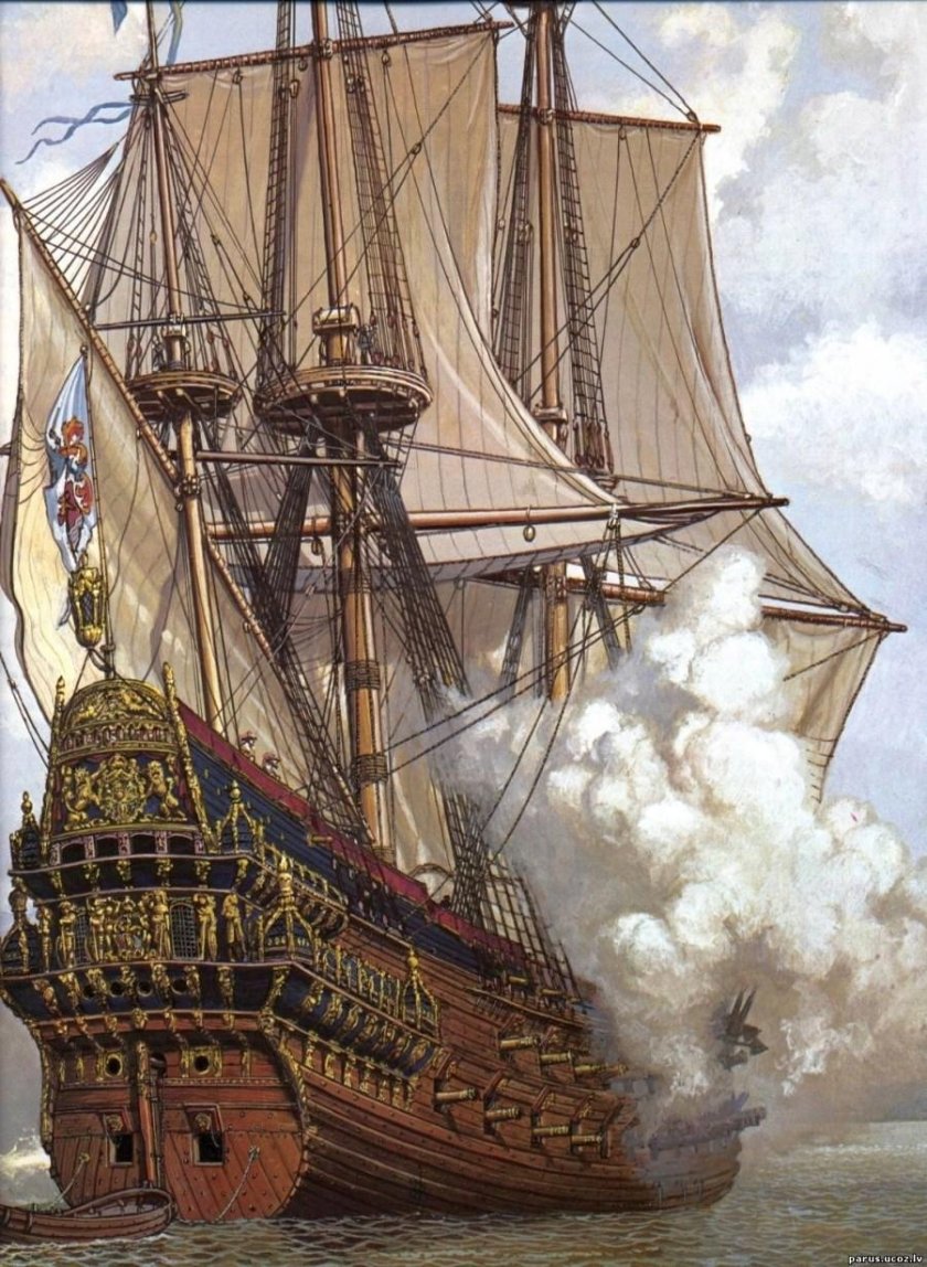 Галеон линейный корабль 17 века