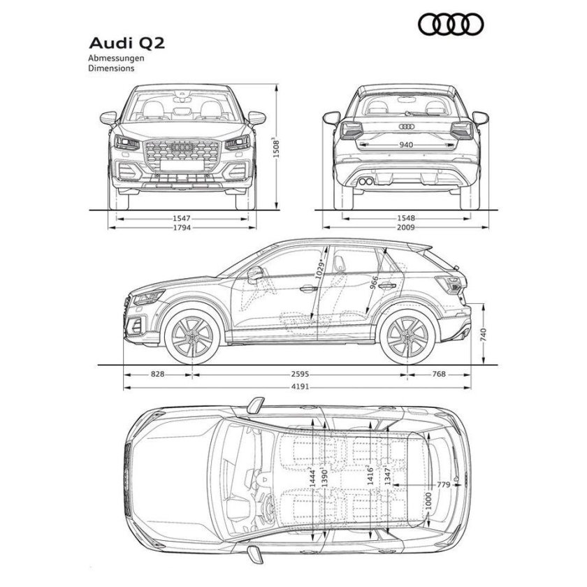Audi q5 чертеж