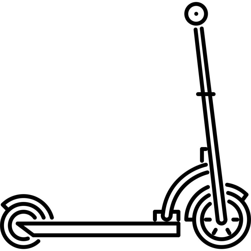 Самокат рисунок