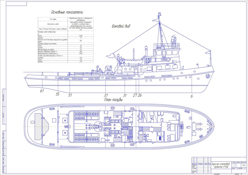 Р-33б проект судна схема