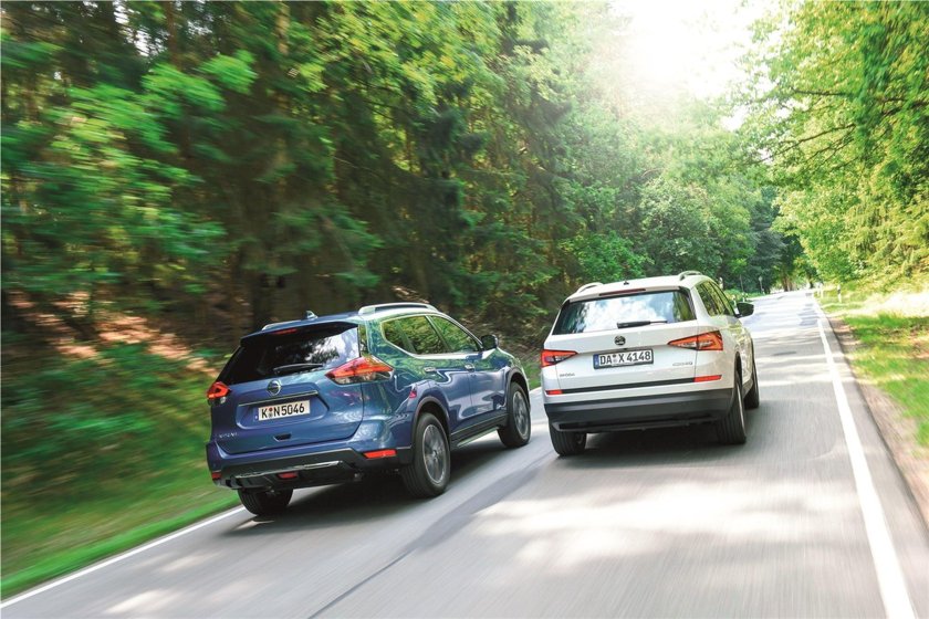 BMW x1 и Шкода Кодиак