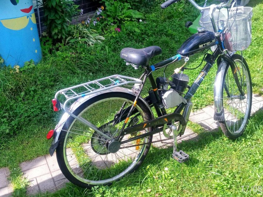 Мотовелосипед 28\ стелс \ navigator 300 gent\ с веломотором (f80)