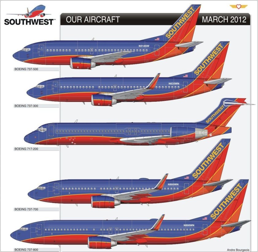 Боинг 737-800 и 737-700 разница
