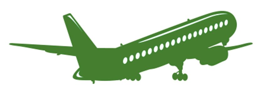 Зеленый самолетик