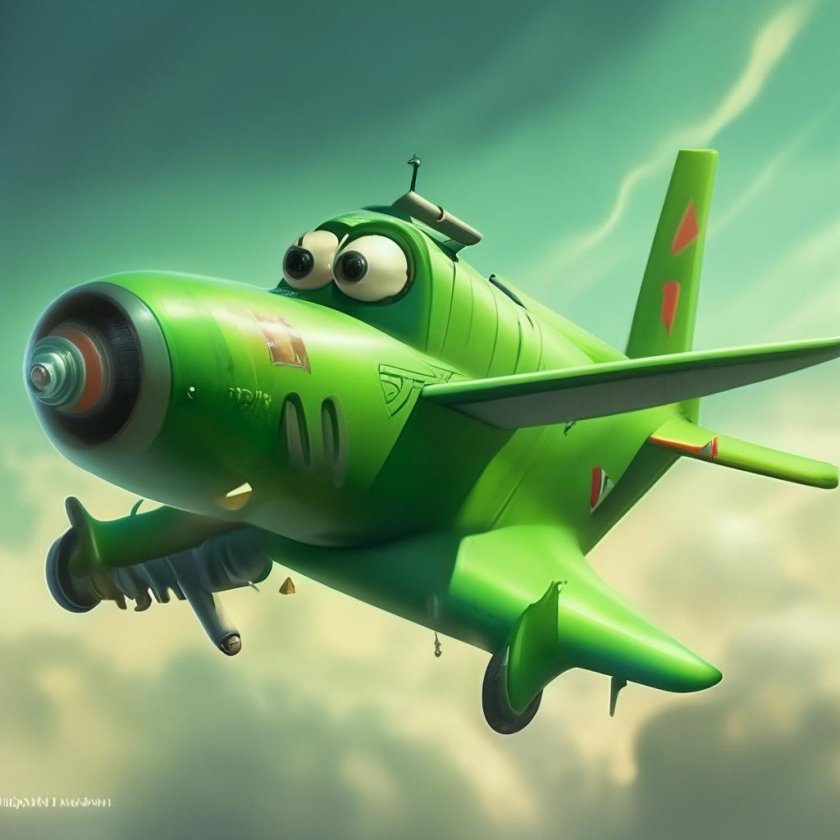 Самолет мультик