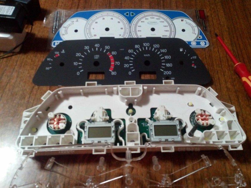 Пересвет приборной панели Нива Шевроле