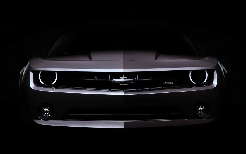 Шевроле Камаро черный 4k