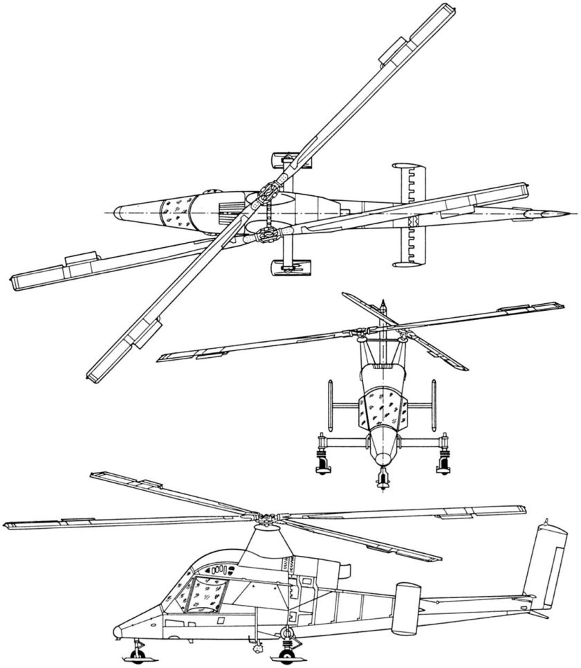 Вертолет с перекрещивающимися несущими винтами Kaman k-Max