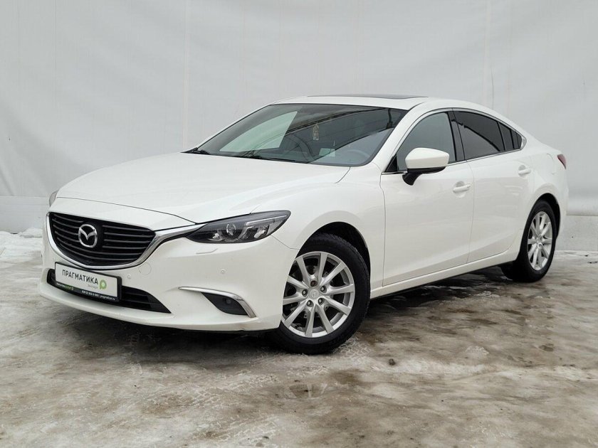 Мазда 6 GJ белая Рестайлинг