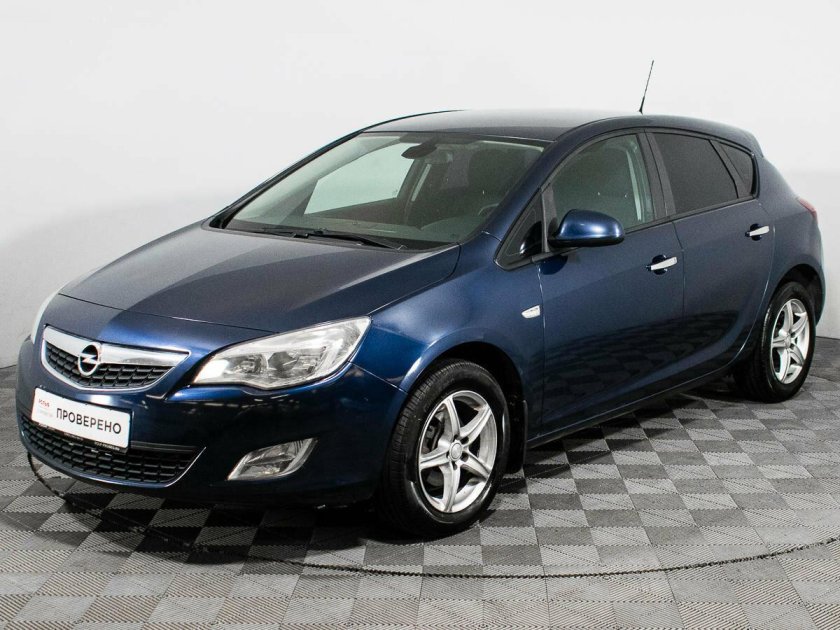 Opel Astra j синий