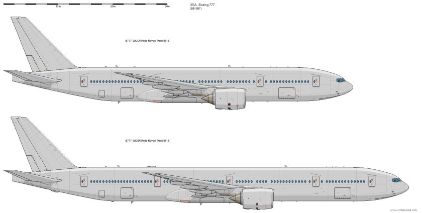 Боинг 747 грузовой сбоку